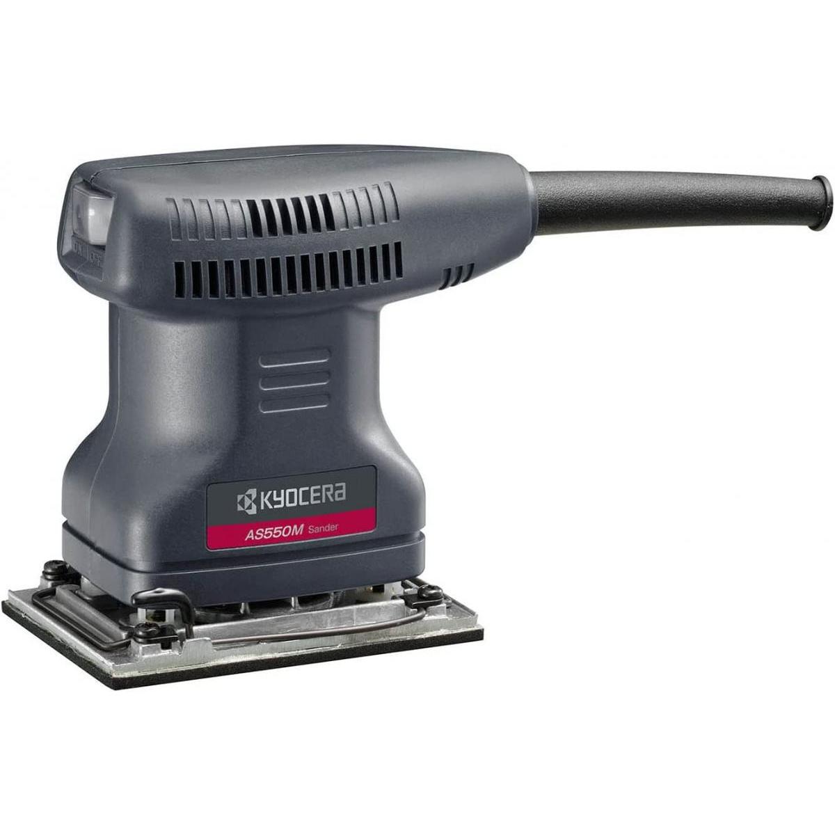 京セラ(Kyocera) 旧リョービ 労働者階級用 サンダー AS550M 636850A 黒いこと  乾式用 クランプ式紙やすり 神通力式紙やすり 花・ガーデン・DIY-DIY・工具