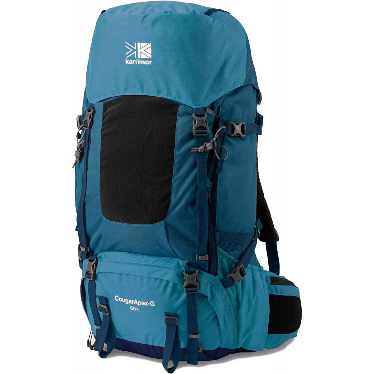 カリマー 登山用 リュックサック バックパック 大型 CougarApex 60+ ブルー クーガーエーペックス テント泊 長期縦走 大容量 アウトドア karrimor｜ダイユーエイト店