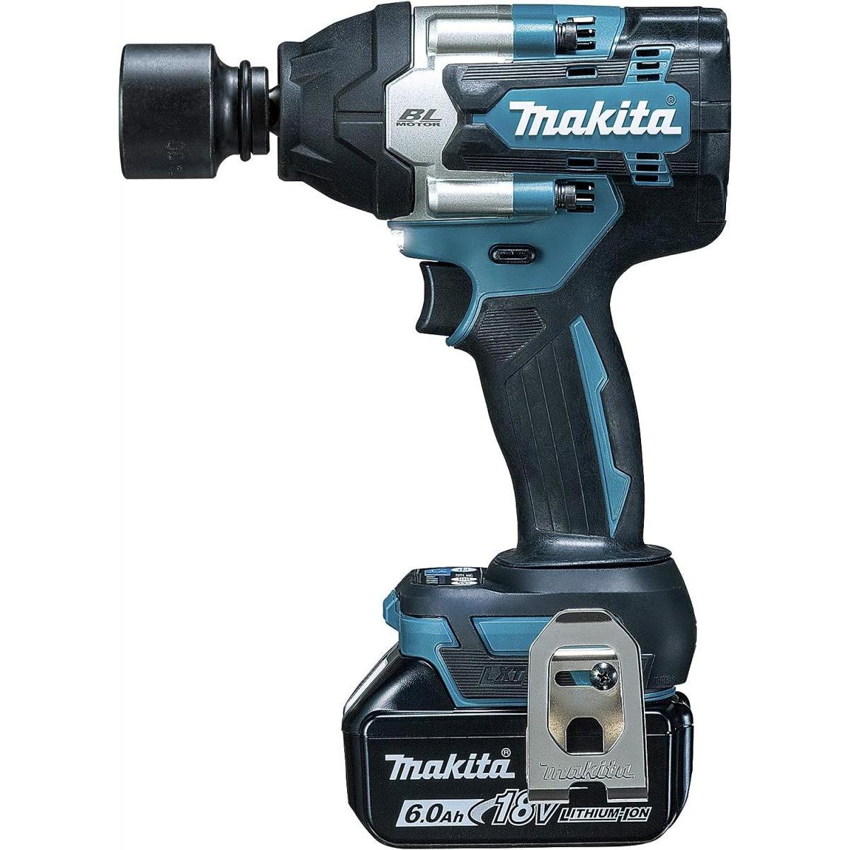 マキタ makita 申し受ける式差しひびき鍵 18V6Ah バッテリ2本・申し受ける器・容れもの付 TW700DRGX 申し受ける式 差しひびき鍵 穴あけ・締付工具-電動工具本体-インパクトレンチ