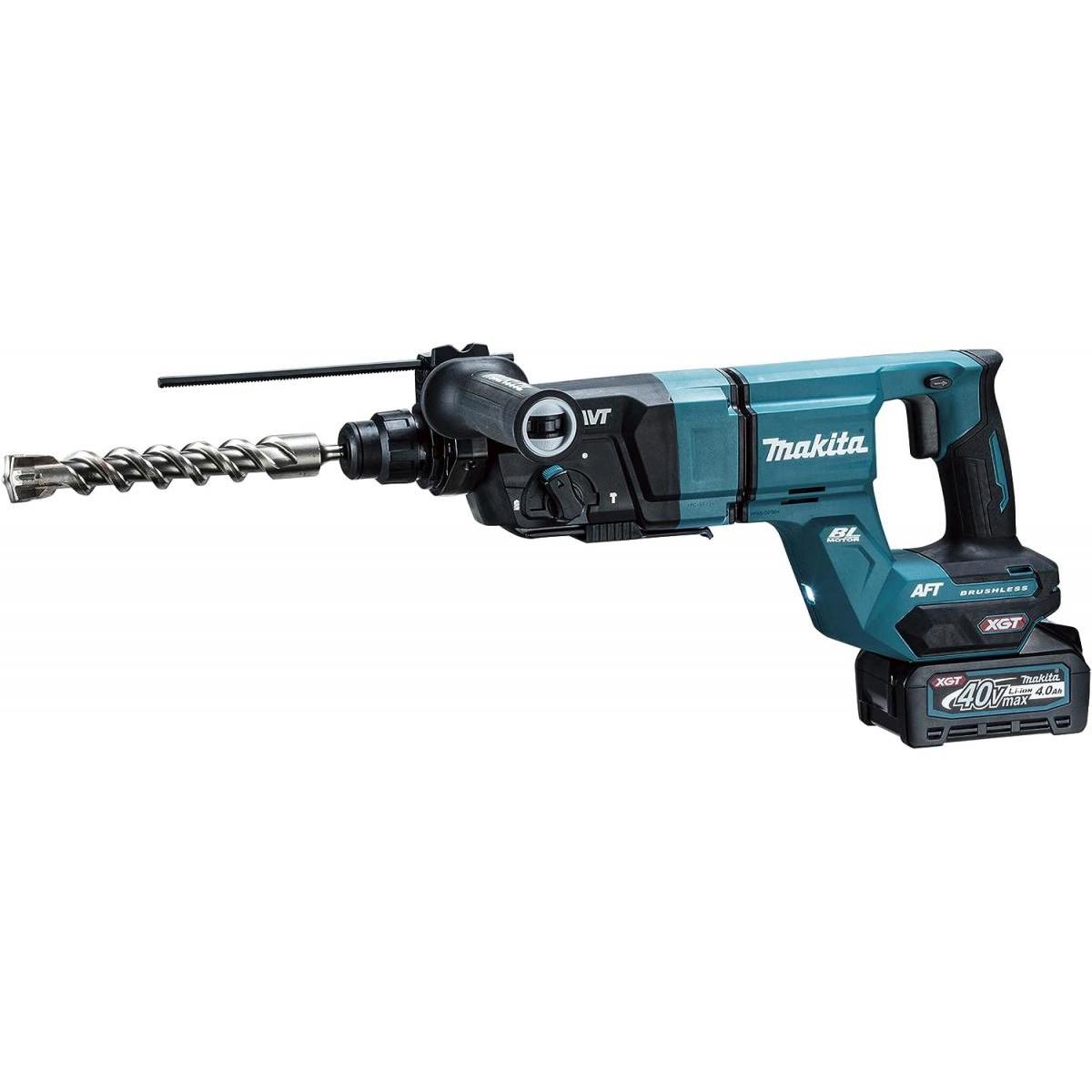 マキタ(makita) 28粍申し受ける式ハンマドリル HR007GRMX 乾電池×2・申し受ける器・容れもの付 石工 穴あけ ハツリ 穴あけ・締付工具-DIY・工具
