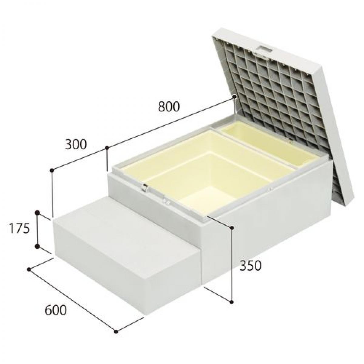 JOTO ハウスステップ CUB-6040S 小ステップあり 収納庫付き JOTO ハウスステップ CUB-6040S 送料無料 小ステップあり 収納庫