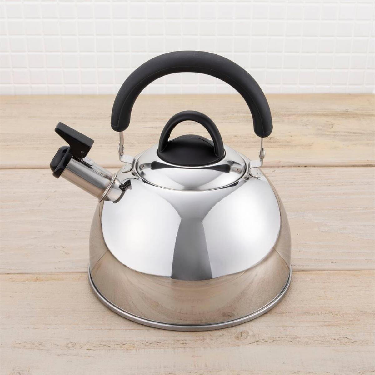 【在庫有・即納】貝印 KAI シェフトロン 笛吹ケトル 2.5L IH200V-100V対応 DY5056 日本製 笛吹 やかん IH対応 ステンレス キャンプ アウトドア画像