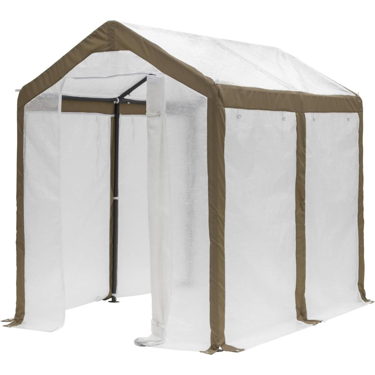 タカショー 温室 ウォークイン温室 幅185cm×奥行248cm×高さ226cm 楽天市場】ウォークイン温室 DX GRH-20 タカショー 温室 ビニール