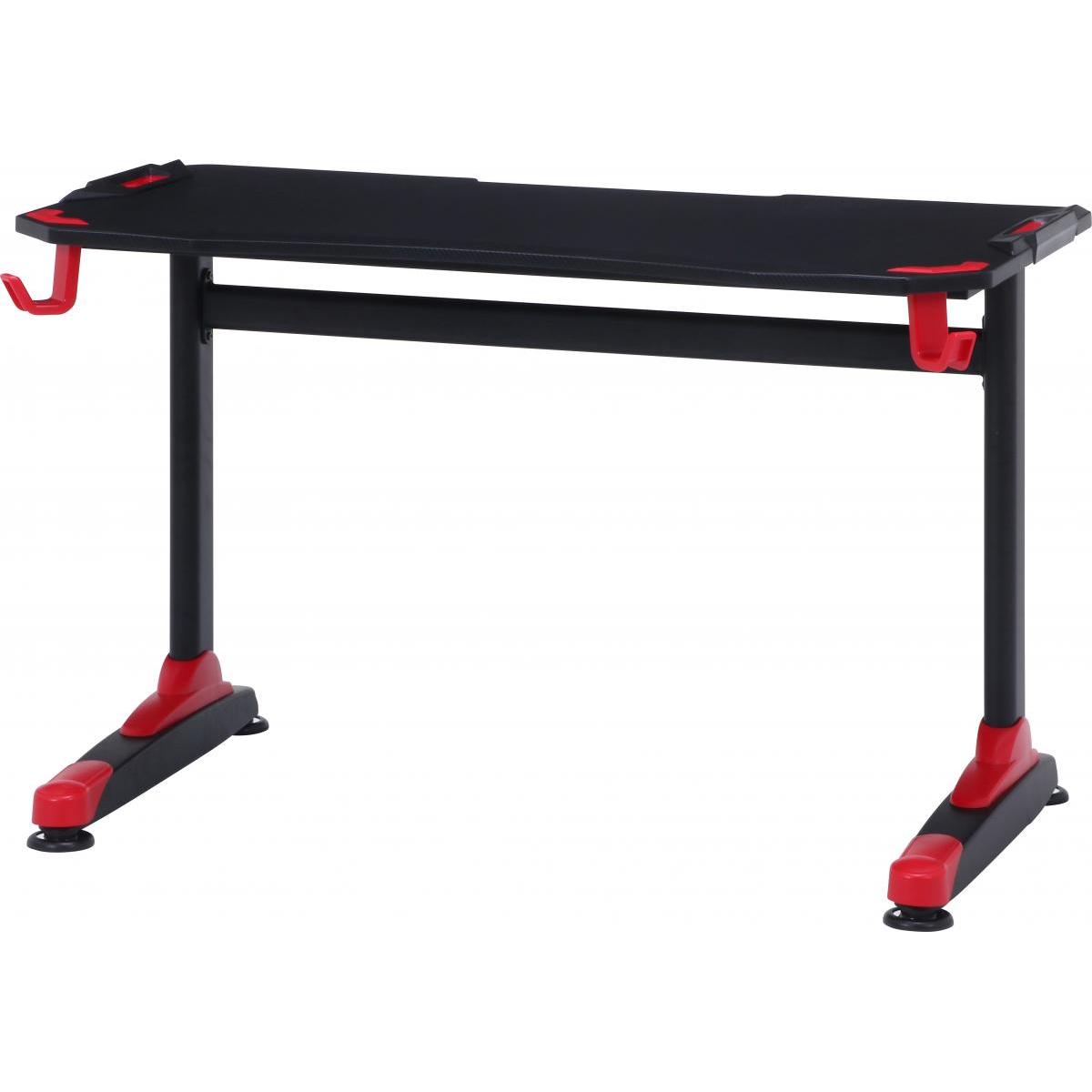 【I】不二貿易 GAMING DESK XeNO(ゼノ) イージー01 レッド AA-1802　ヘッドホンフック ゲーミングデスク【北海道・沖縄・離島不可】【代引き不可】