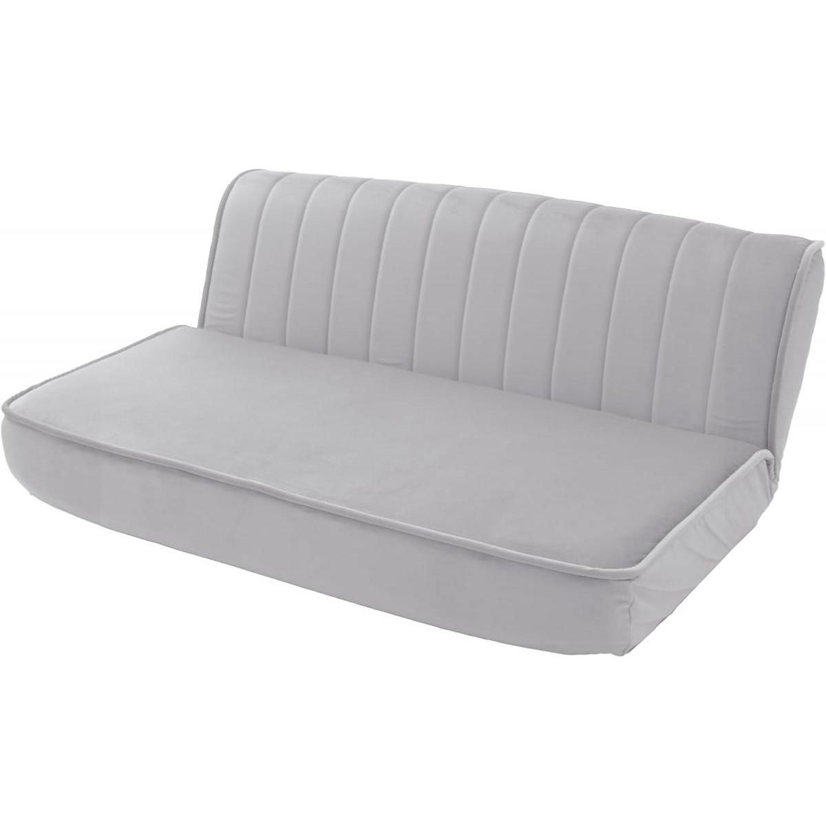 【I】セルタン ロースタイルソファ 2人掛け ライトグレー ベロア生地 日本製 A1220p-W-b-722GRY CELLUTANE【受注生産品】