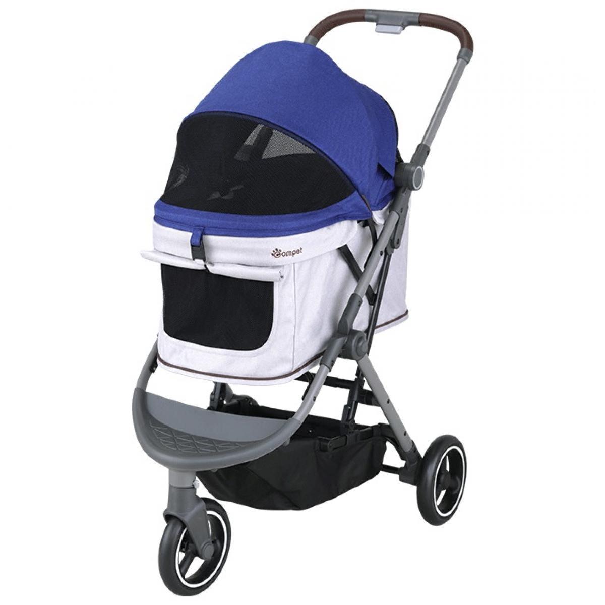 【楽天市場】Compet コムペット lulutail ルルテイル カネオヘブルー 3輪 ペットカート バギー コンパクト 軽量 コンビ ...