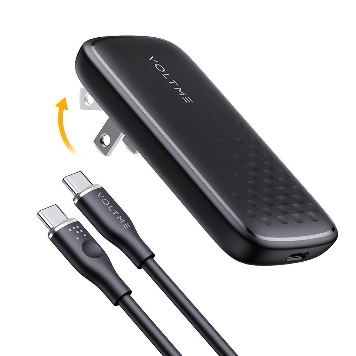 ボルトミー VOLTME 65W Type-C 薄型 折りたたみ式 申し受ける器 Revo 65 Evo 黒いこと 黒 V2099 てっとり早い申し受ける器 てっとり早い申し受ける器 有線テレビ付 スマートフォン・タブレット-AC式充電器-バッテリー・充電器