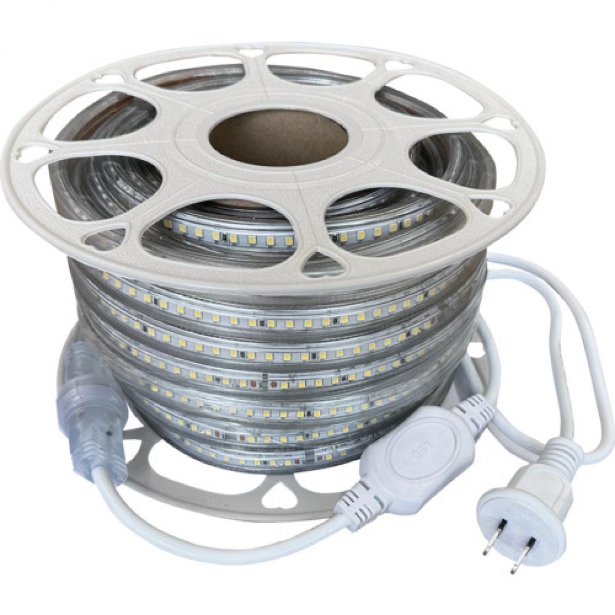 富士倉 両面発光 LEDロープライト 10m 白色 FRL-W10M-W　工事 現場 照明 作業灯 ライト｜ダイユーエイト店