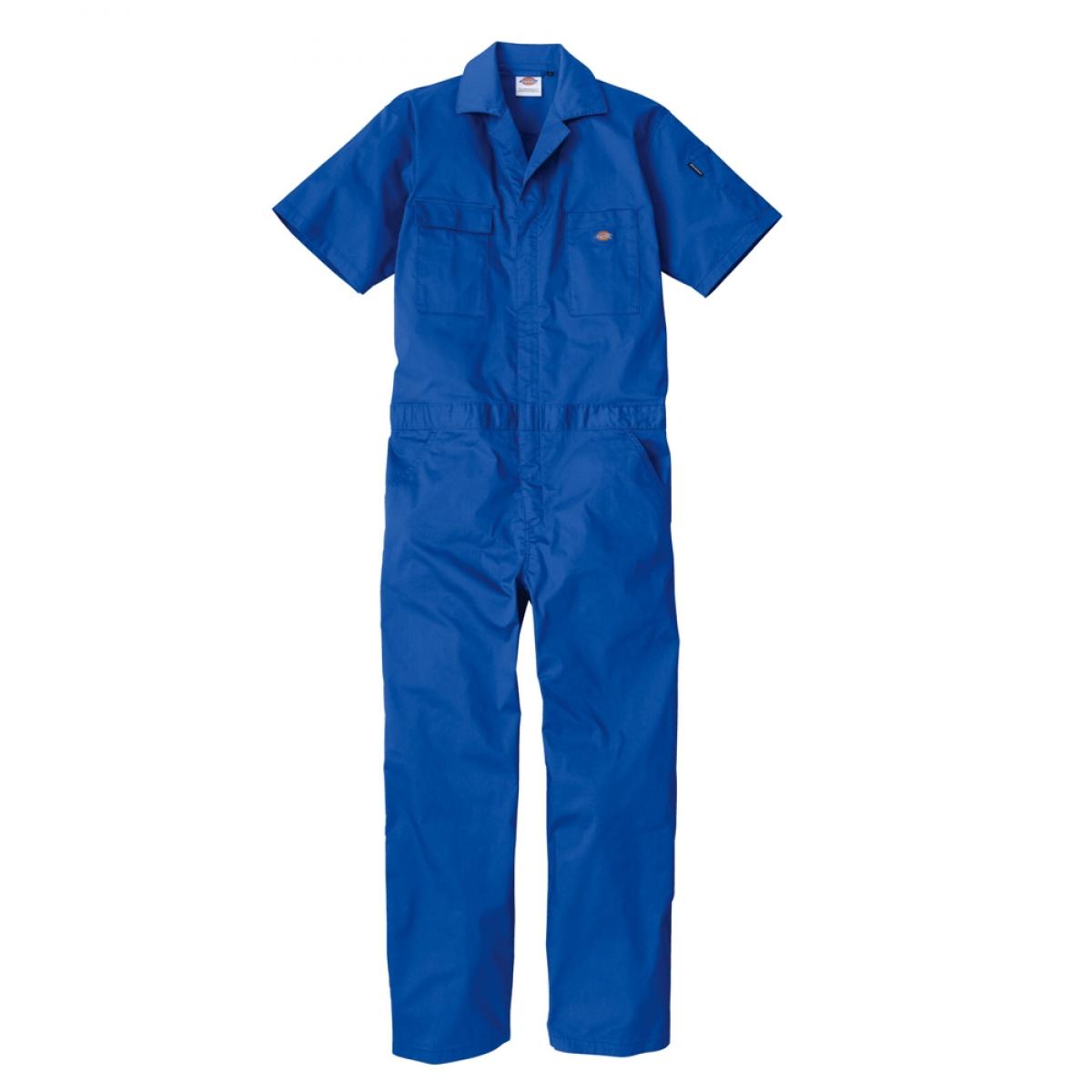 Dickies ディッキーズ ライトT/Cストレッチ 半袖ツナギ ブルー 3XL D-6702 つなぎ 接触冷感 夏 コーコス 作業着 作業服 4,930円