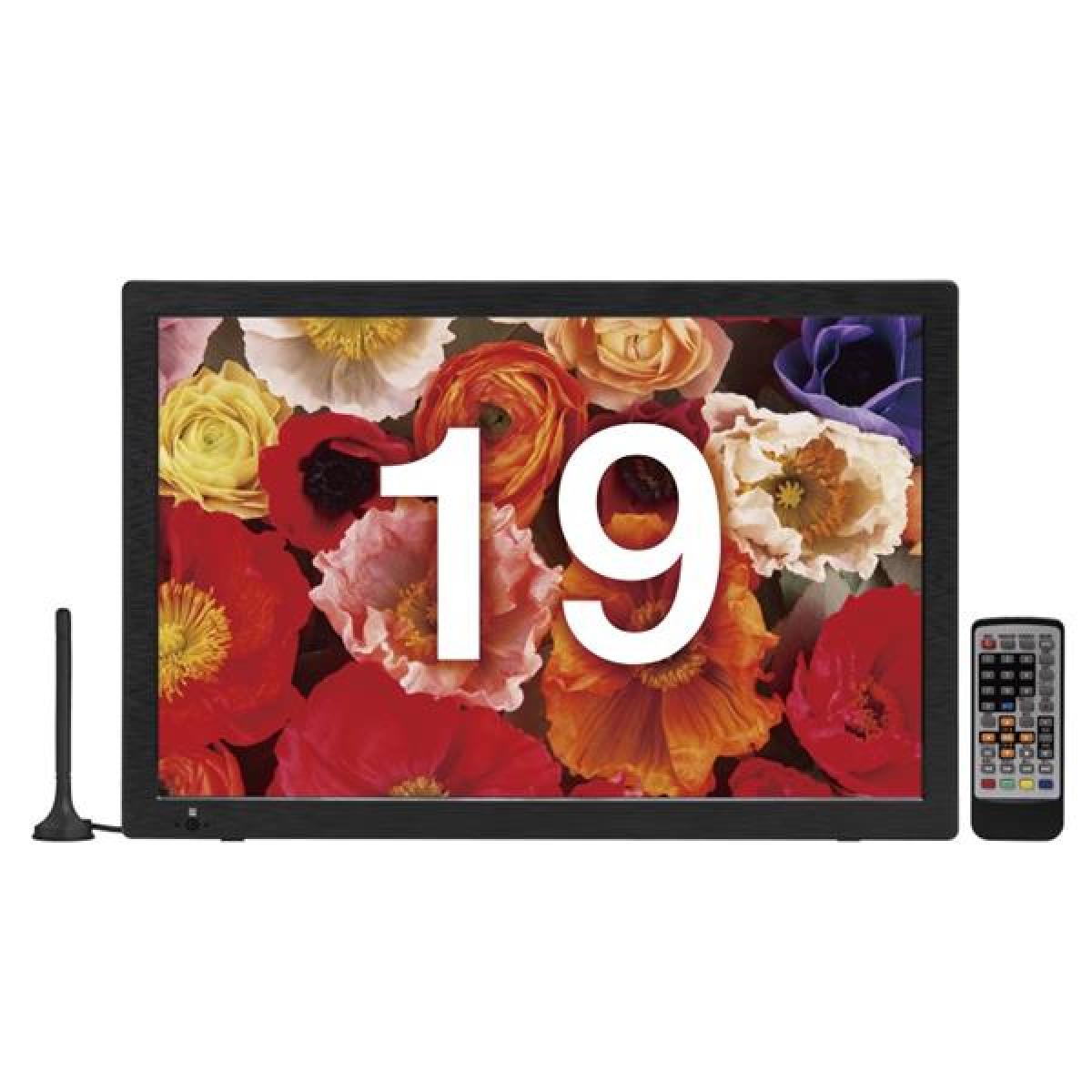 グリーンハウス　１９Ｖ型バッテリー内臓ポータブルテレビ　GH-PTV19B-BK spot | GH-PTV19B-BK | GREEN HOUSE グリーンハウス