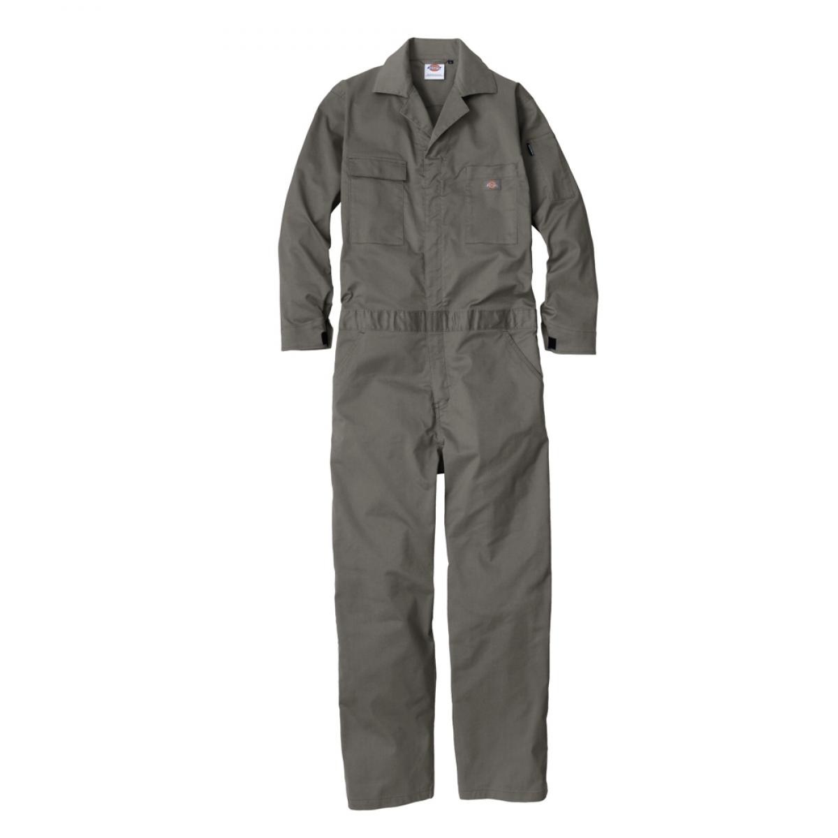 Dickies ディッキーズ T/Cストレッチ ツナギ アーミー L D-676 長袖 吸汗 速乾 コーコス信岡 作業服 作業