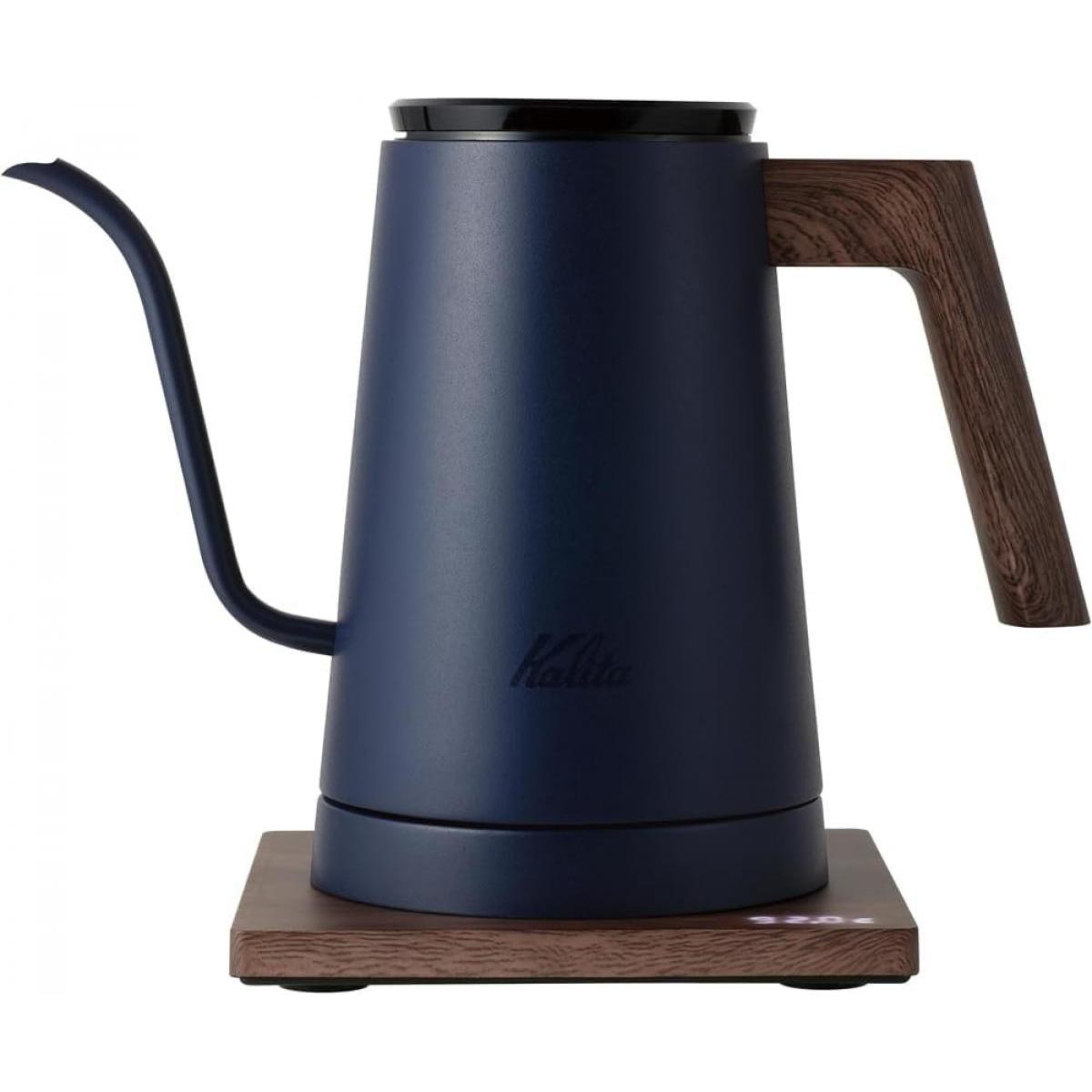 Kalita カリタ 52246 KEDP-600(ネイビー）JP 電気ケトル 600ml ポット ケトル 細口 ドリップ ポアオーバー コーヒー 珈琲