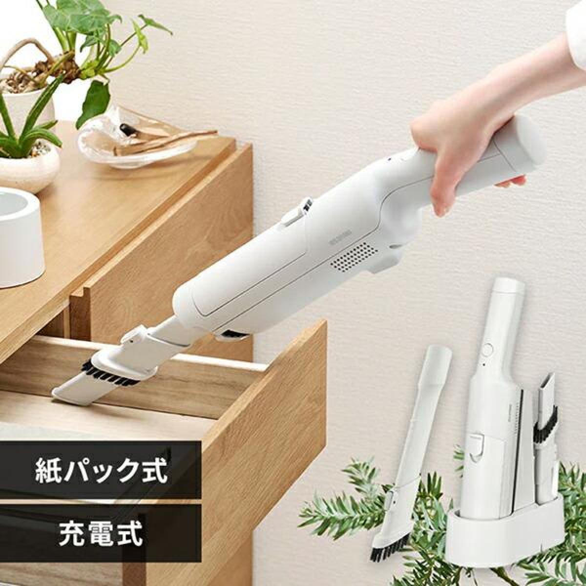 楽天市場】お手入れカンタン紙パック式アイリスオーヤマ ハンディ