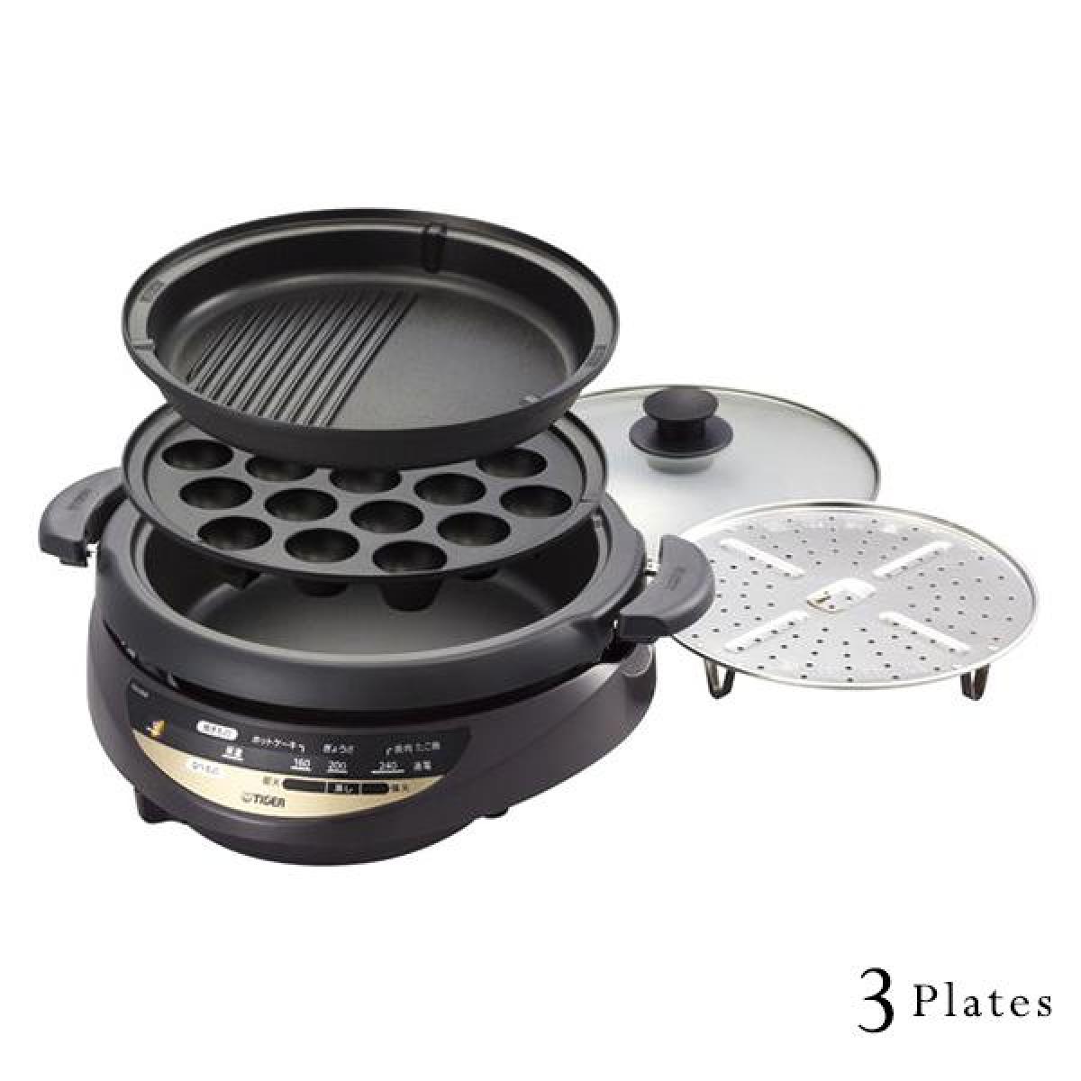 楽天市場】TIGER タイガー グリル鍋 CQD-A120-TB ボルドーブラウン