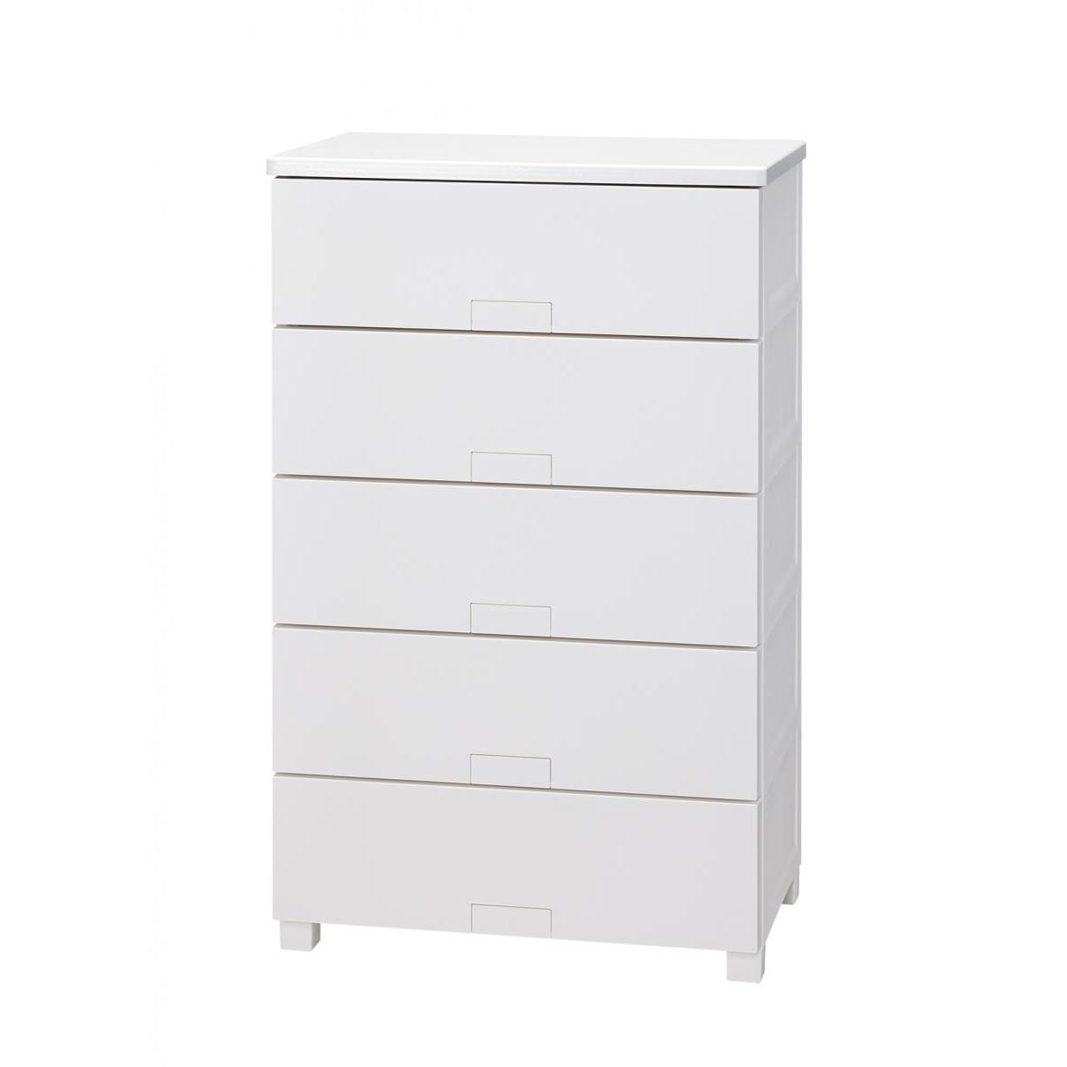 天馬 フィッツチェスト フルフラット 6505 ホワイト サイズ(約)：幅65×奥行41×高さ105cm 14,968円