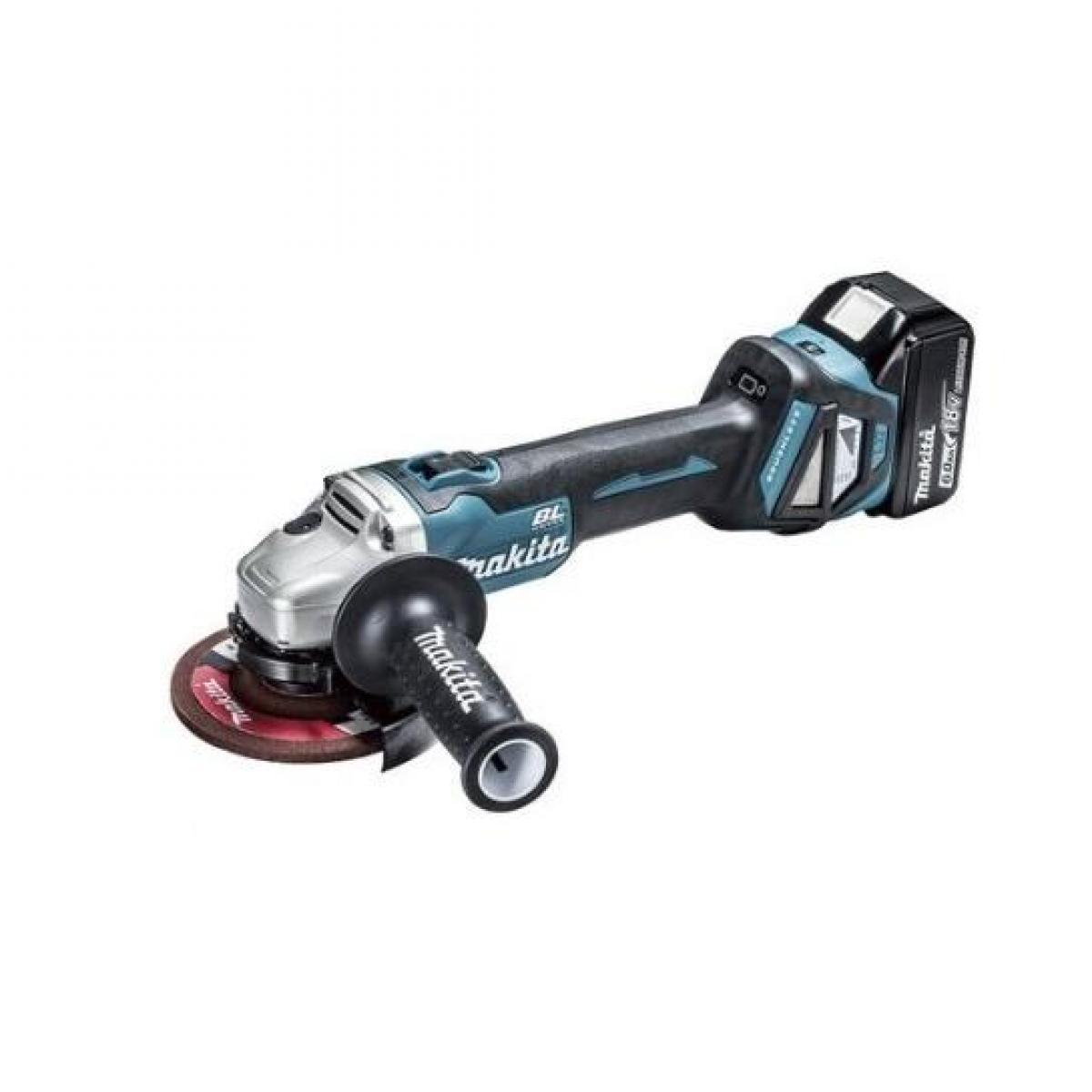 【在庫有・即納】【フルセット品】マキタ(Makita) １２５ミリ充電式ディスクグラインダ 18V6Ah バッテリ2本・充電器・ケース付 GA512DRGX