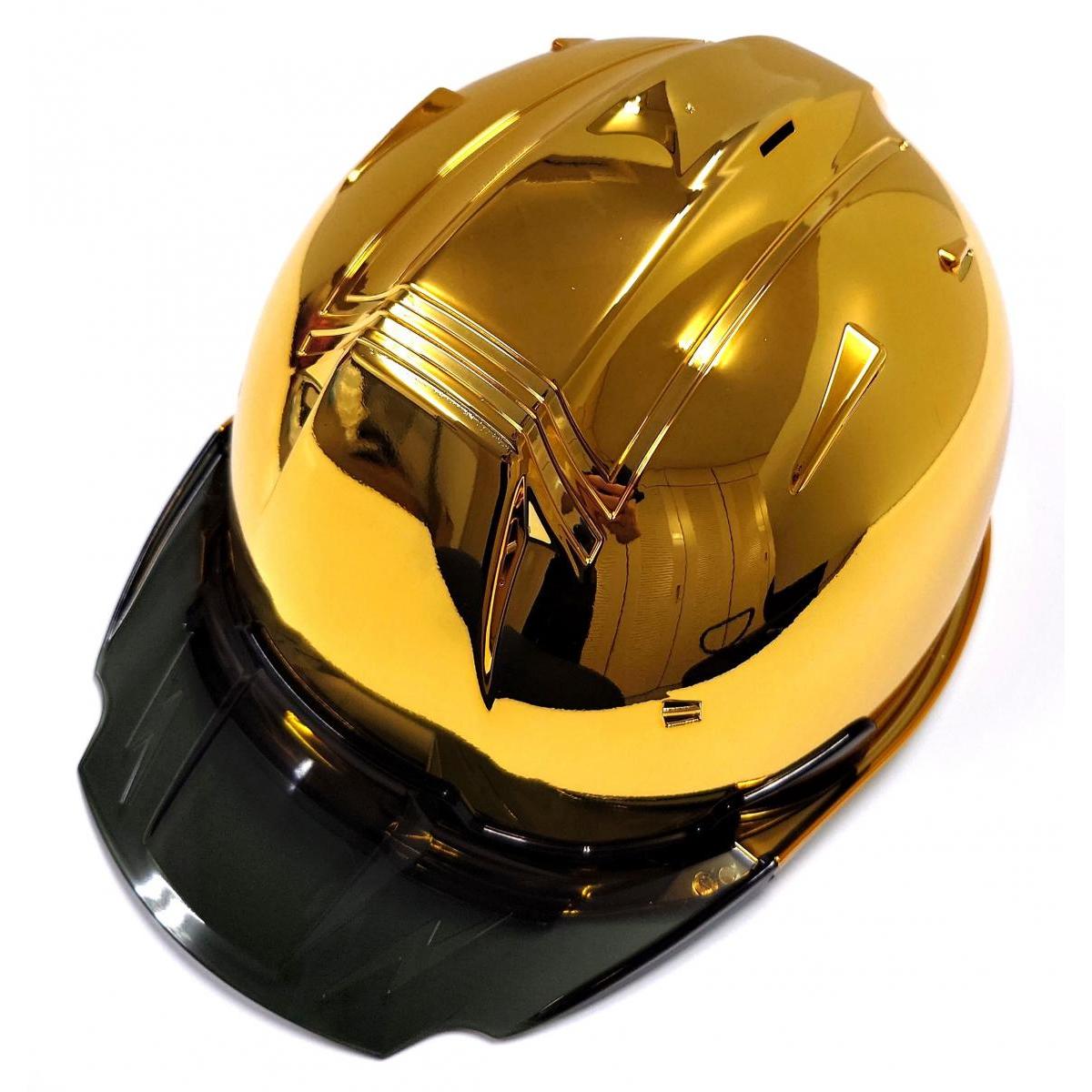 進和化学工業 進和 SS-19V ミラー黄金/スモークB ヘルメット 工事