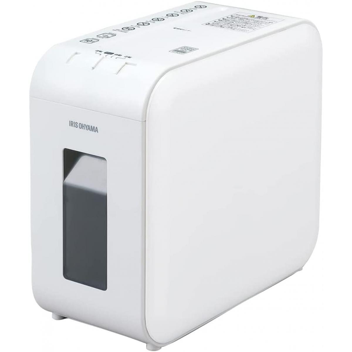 アイリスオーヤマ 静音シュレッダー P4HS75M-W ホワイト 家庭用 細断枚数4枚 マイクロクロスカット A4/100枚収容 10,242円