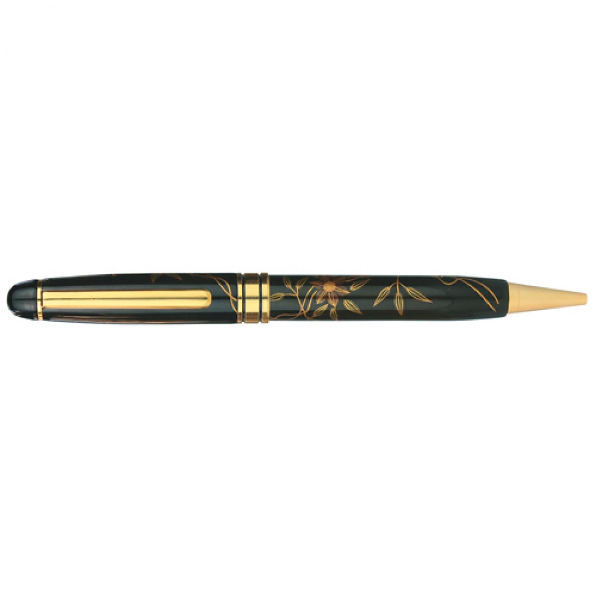 セキセイ　輪島塗　蒔絵「雅風」ボールペン　鉄線花　ＡＸ－８８０2