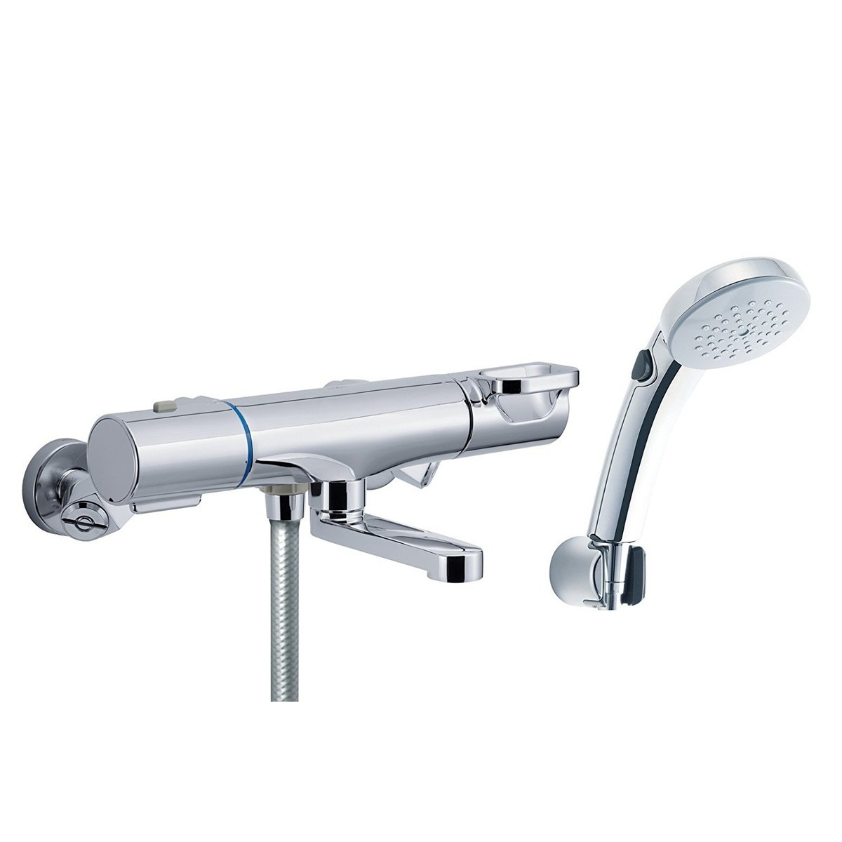 LIXIL（リクシル） INAX 浴室用 サーモスタット付シャワーバス水栓 エコフルシャワー スイッチシャワー 洗い場専用 凍結防止水抜き仕様 RBF-813NW