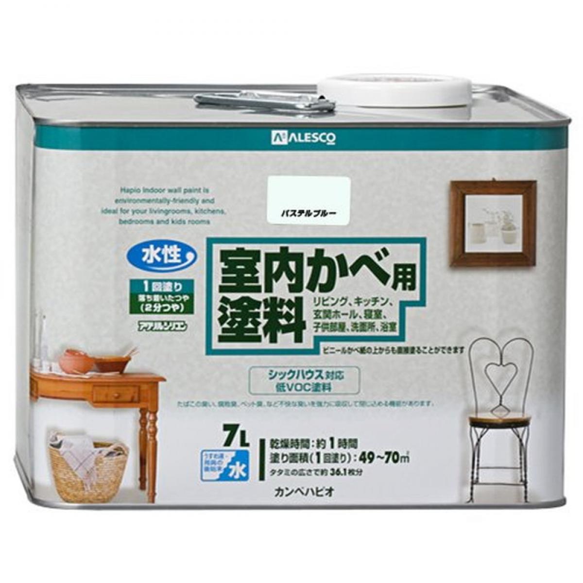 カンペハピオ 室内かべ用塗料 パステルブルー 7L｜ダイユーエイト店