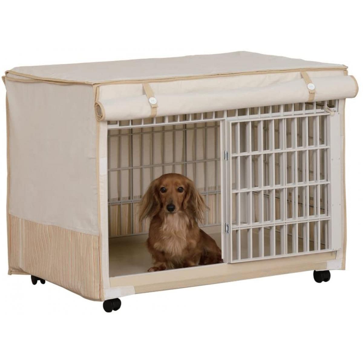 アイリスオーヤマ リラックスケージ Rlc 810 ベージュ 犬 ケージ おしゃれ 室内 小型犬 カバー付き Salon Raquet De