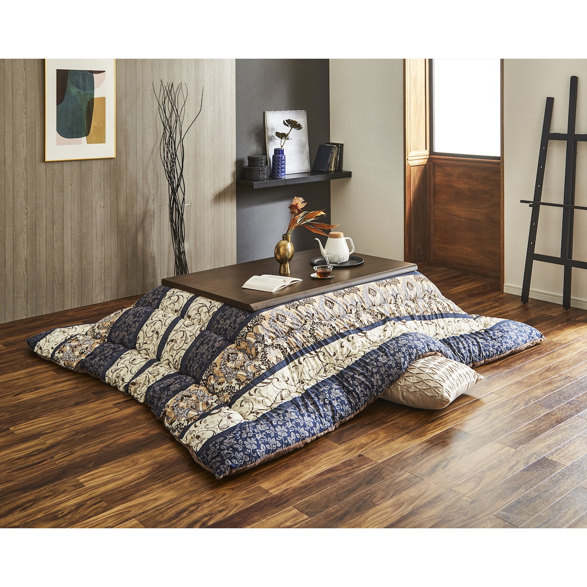 I 代り引不可 イケヒコ 企業 こたつ掛け布団ビオラ5 315cm 青味 真四角 離島 沖縄 北海道不可 Nenewsroom Com