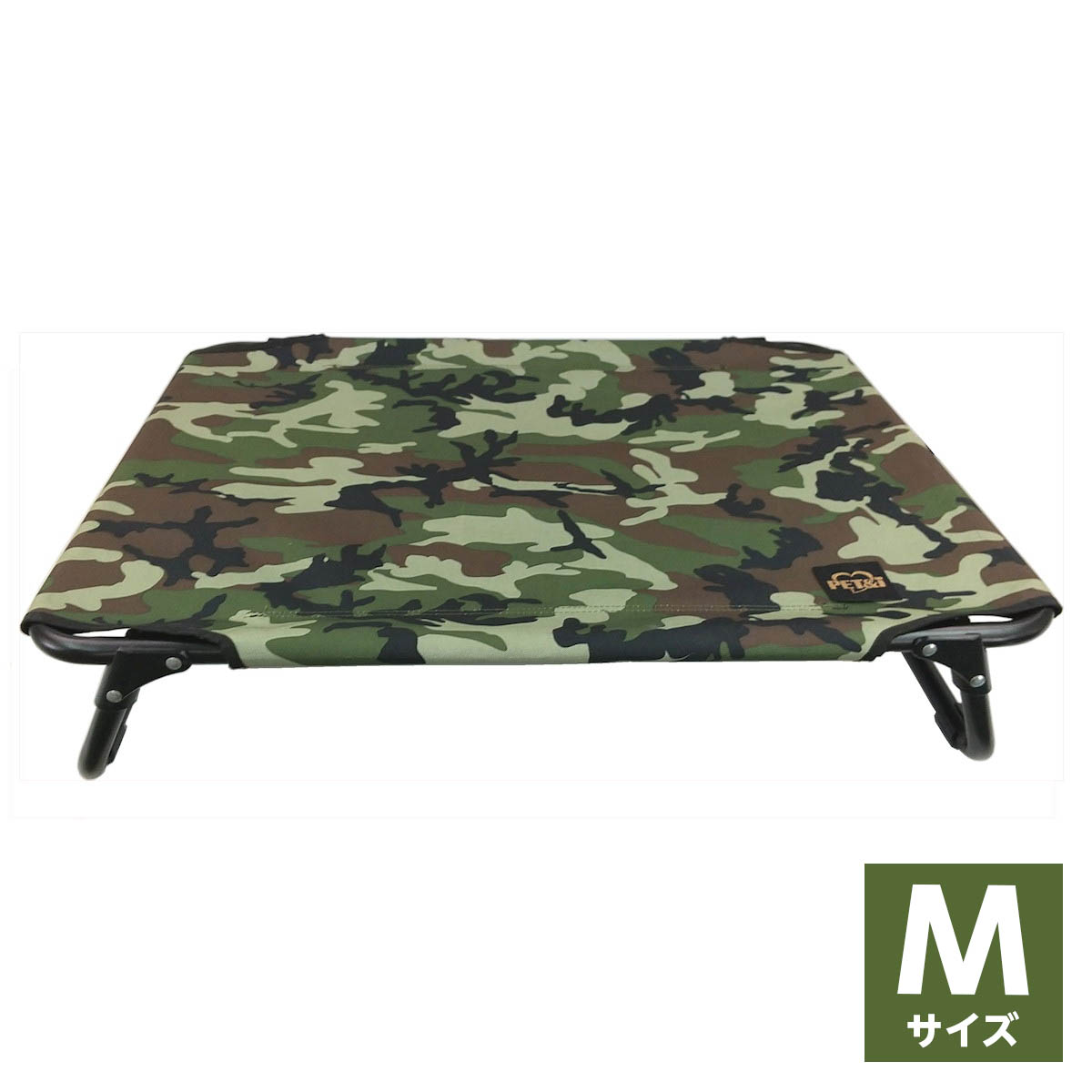 市場 ペットアイ ペット用コット カモフラグリーン コンパクト 軽量 迷彩柄 Mサイズ