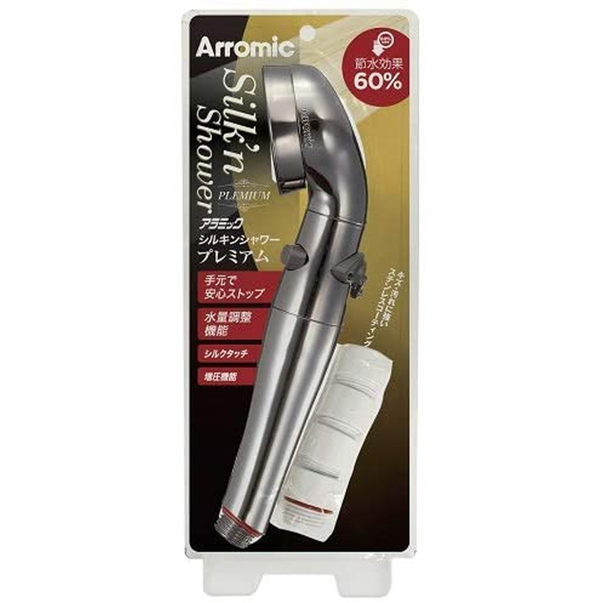 Arromic Silky Nano Bubble Shower ホワイト シャワーヘッド アラミック シルキー ナノバブルシャワー