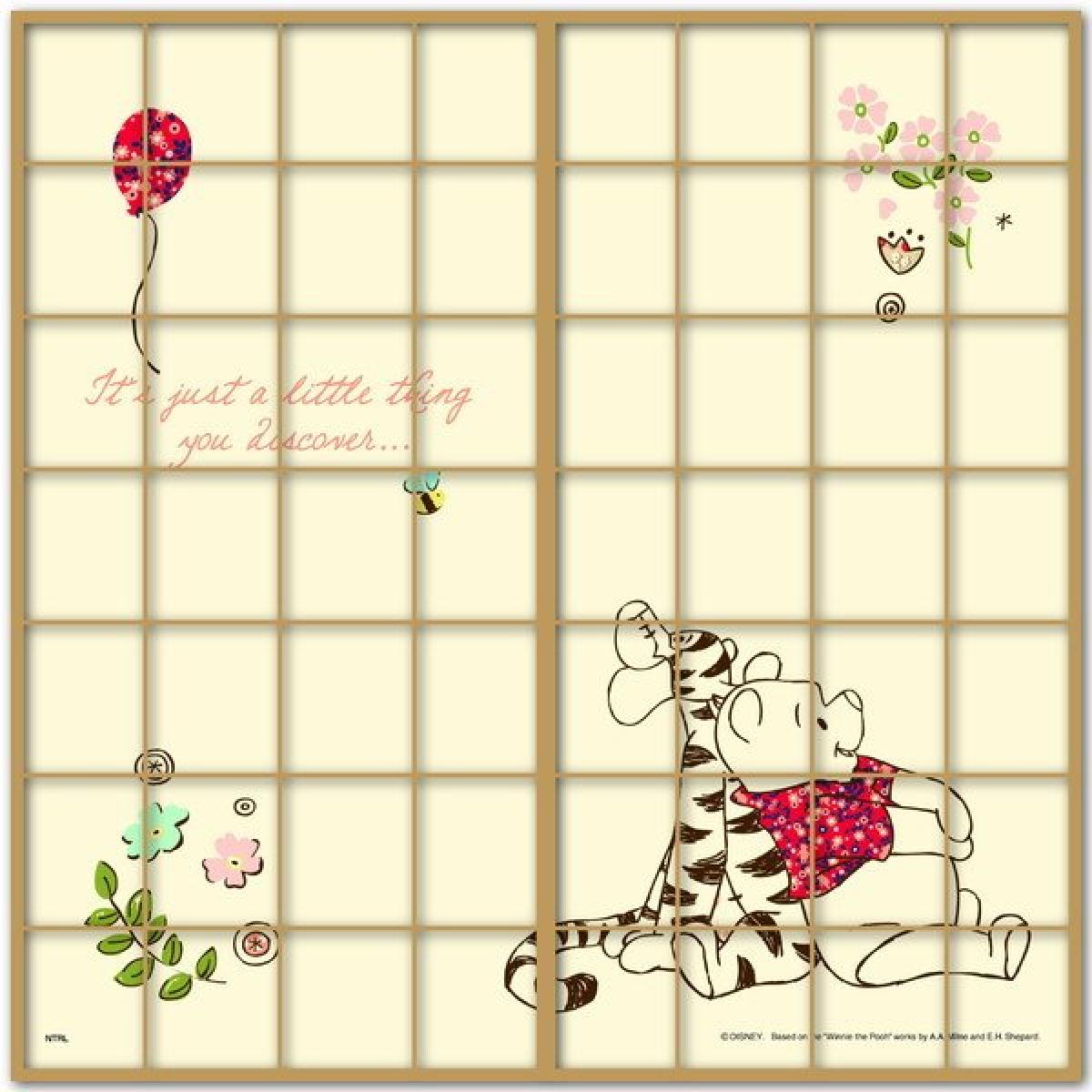 アサヒペン 障子紙 くまのプーさん 張り替え モダン 簡単 リメイク Ntlwp 007s