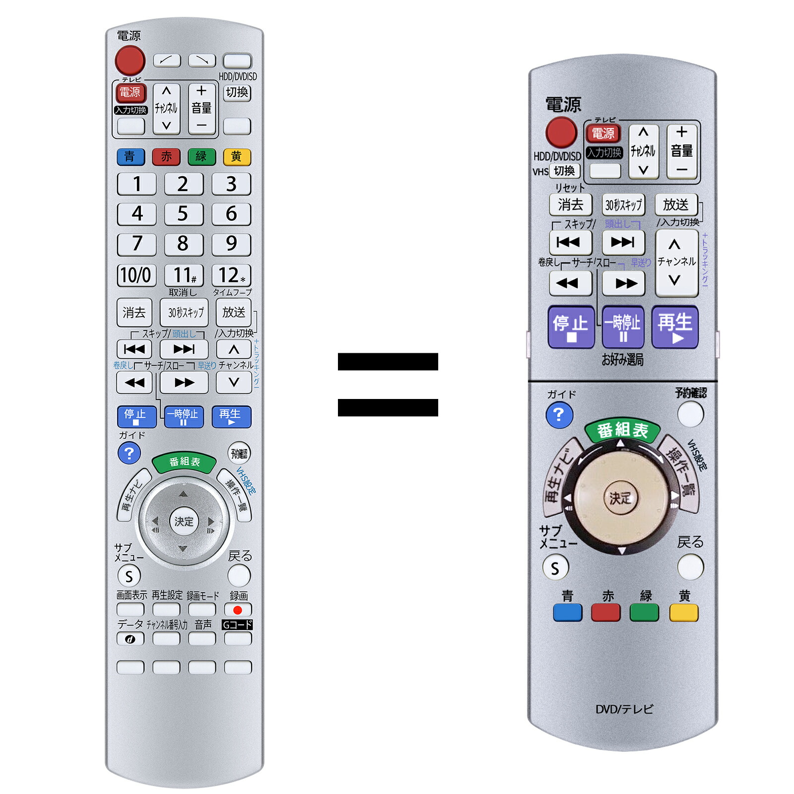 楽天市場】レコーダーリモコン EUR7658YE0 パナソニック 代用