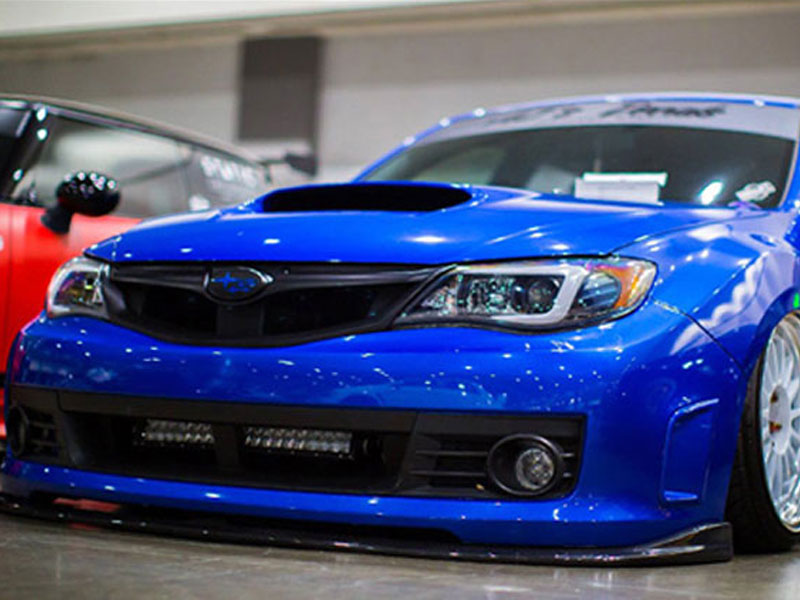 インプレッサ ヘッドライト GE GH GR GV 純正HID車 WRX STI ファイバーヘッドライトV3 ブラック 流れるウインカー  シーケンシャルウインカー 78WORKS (S299BK | カー用品　カスタムハウス