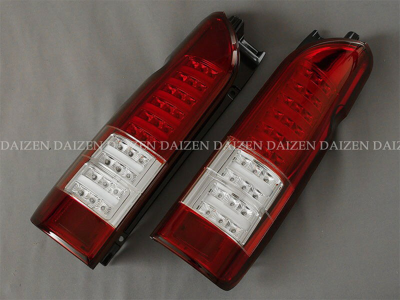 ハイエース LEDテール 200系 チューブLEDテール フルLED アカシロ COLIN/コーリン (TO3-693|カー用品 カスタムハウス
