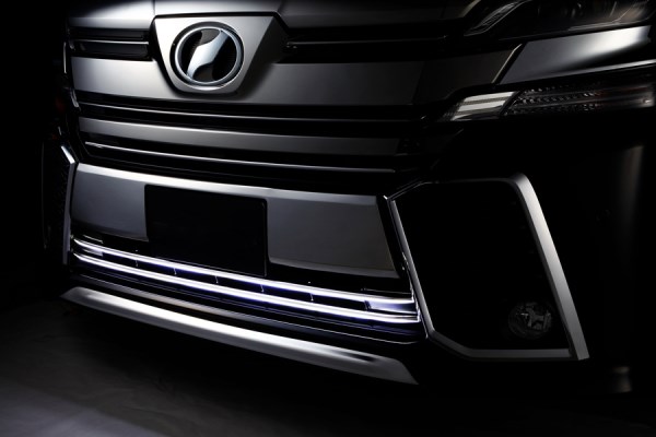 ヴェルファイア ファントムLEDグリルカバー 20系 2011/1-2015/1 ホワイト FEGGARI/フェガーリ (PG-VZ20W｜カー用品　カスタムハウス
