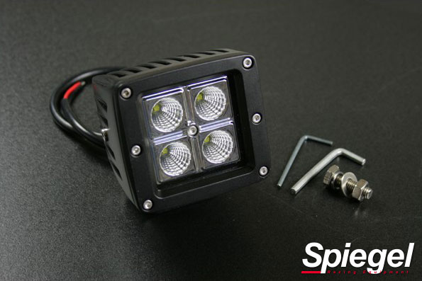 汎用 デュアルLEDフォグランプ 6500k 1ユニット Spiegel/シュピーゲル (DLP-SS1004-90001