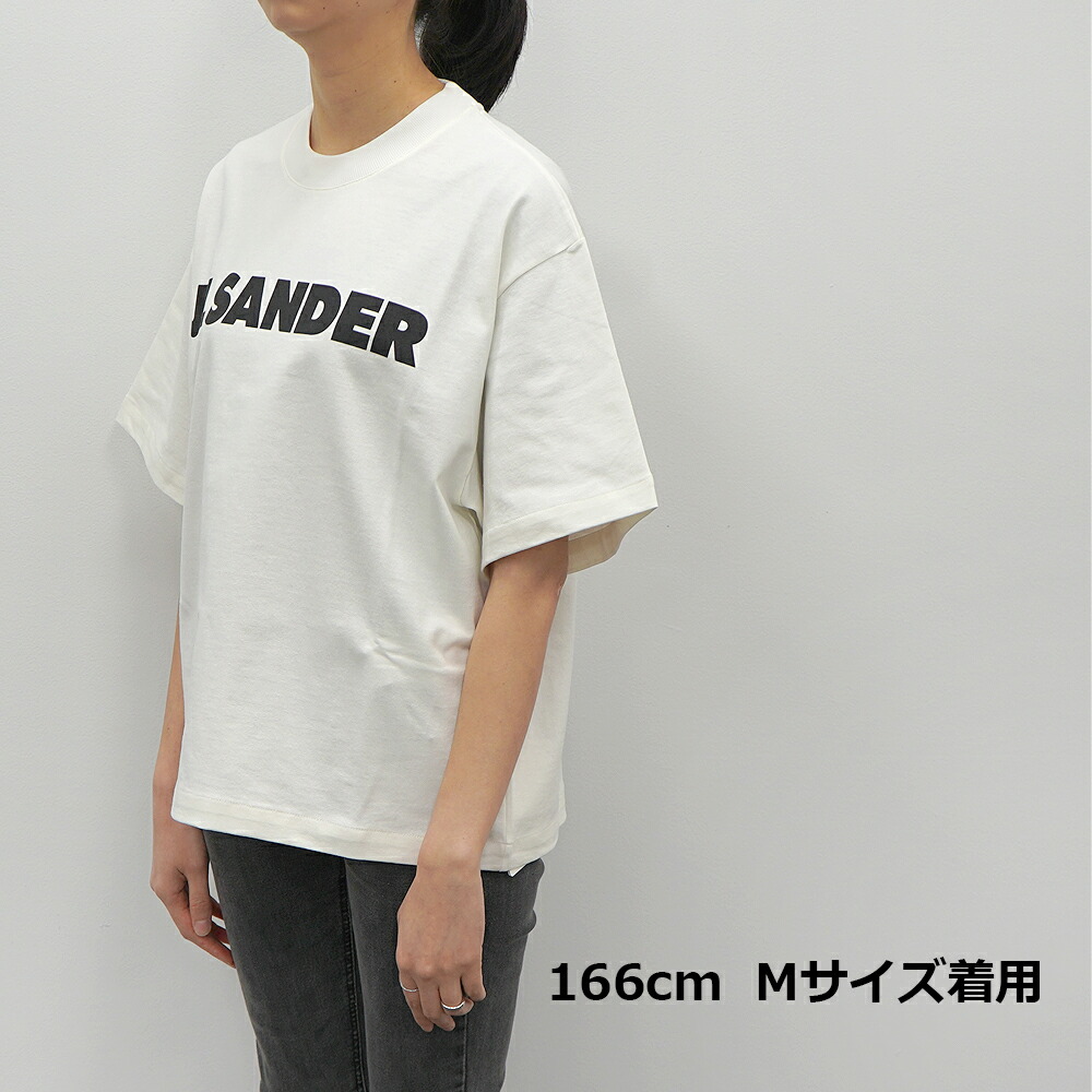 大注目 JILSANDERジルサンダーオーバーサイズ ロゴTシャツ半袖白 S veme.fi