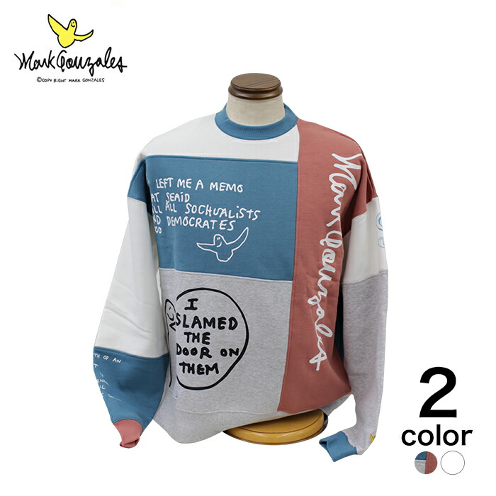高速配送 楽天市場 Mark Gonzales マーク ゴンザレス メンズ トップス 長袖 スウェット イラスト プリント ダン 蔵之助 楽天市場店 日本産 Indoasianacademy Com