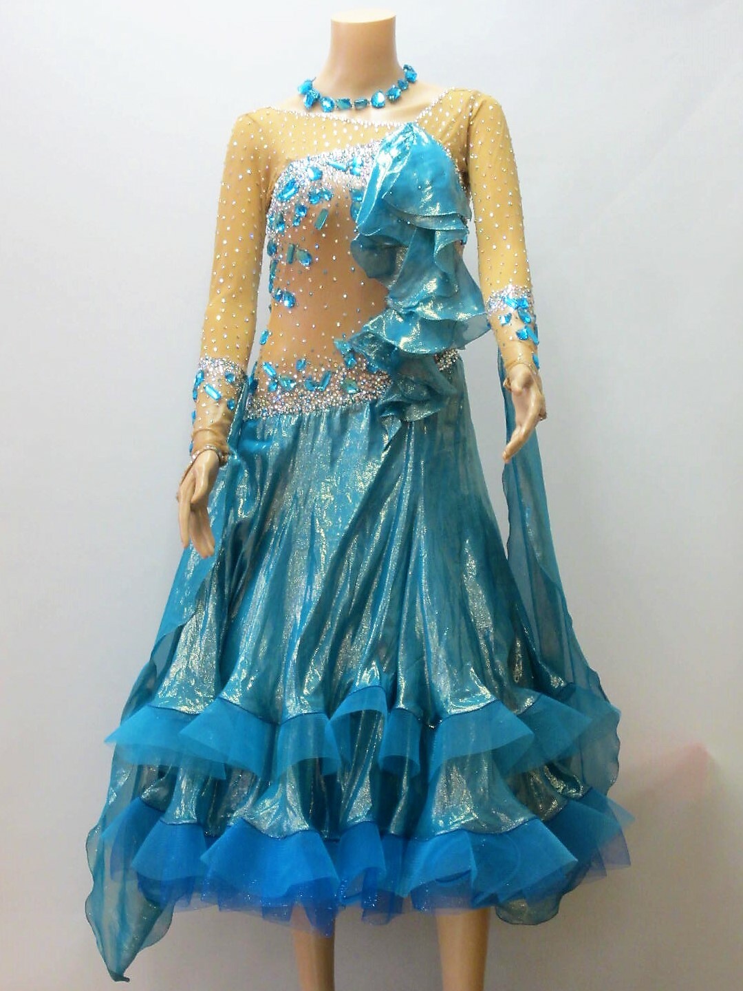 【楽天市場】【中古】社交ダンス スタンダードドレス S0040：ダンスファッションローズ