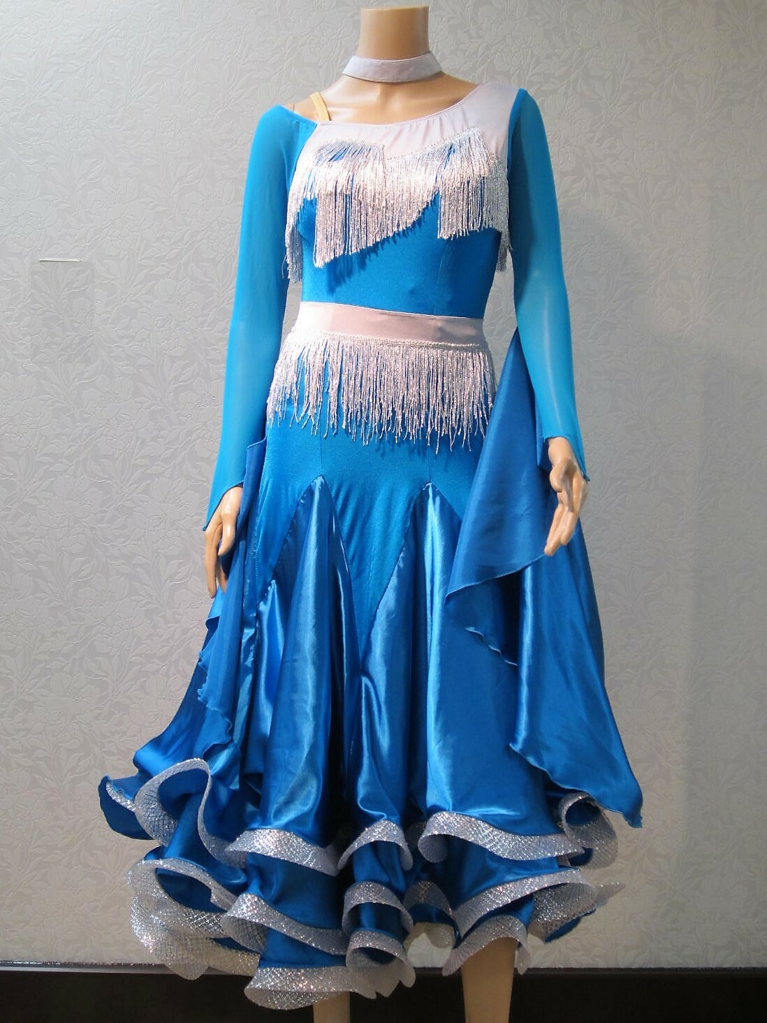 楽天市場】【新品】社交ダンス スタンダードドレス s-151 : ダンス