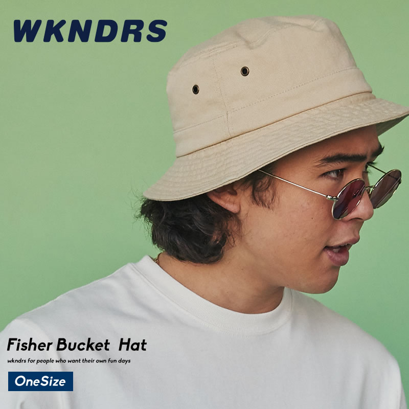 楽天市場 メール便対応 Wkndrs ウィークエンダーズ バケットハット メンズ フリーサイズ 帽子 綿100 コットン100 韓国 ファッション ブランド ストリート オルチャンファッション 韓国服 デイリーコーデ Korea 韓国ファッション Shoowtime