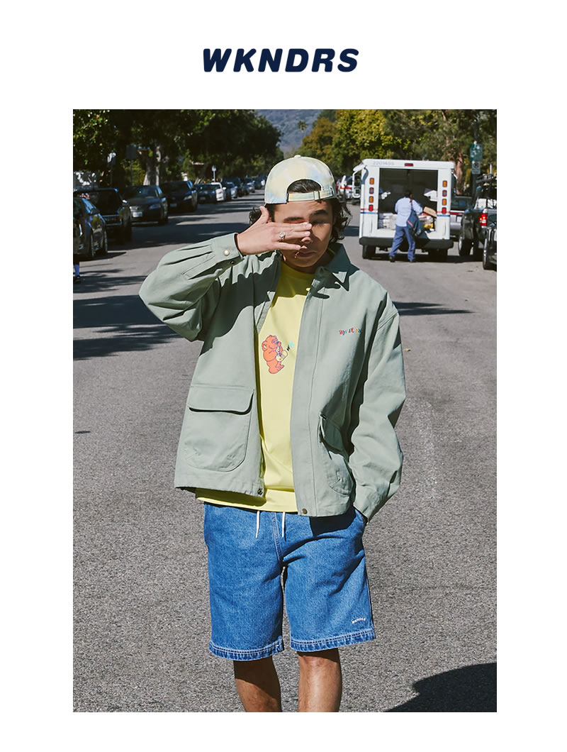 楽天市場 Wkndrs ウィークエンダーズ メンズ ハーフデニムパンツ ワイドショーツ 防風 速乾性 綿100 コットン100 韓国 ファッション ブランド ストリート オルチャンファッション 韓国服 デイリーコーデ Korea 韓国ファッション Shoowtime