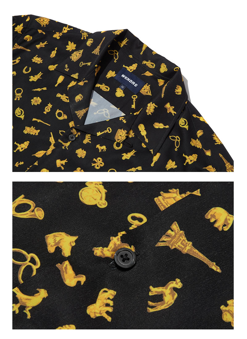 楽天市場 メール便対応 Wkndrs ウィークエンダーズ メンズ シャツ 半袖 総柄 アロハシャツ 春 夏 オープンカラー 韓国 ファッション ブランド ストリート オルチャンファッション 韓国服 デイリーコーデ Korea 韓国ファッション Shoowtime