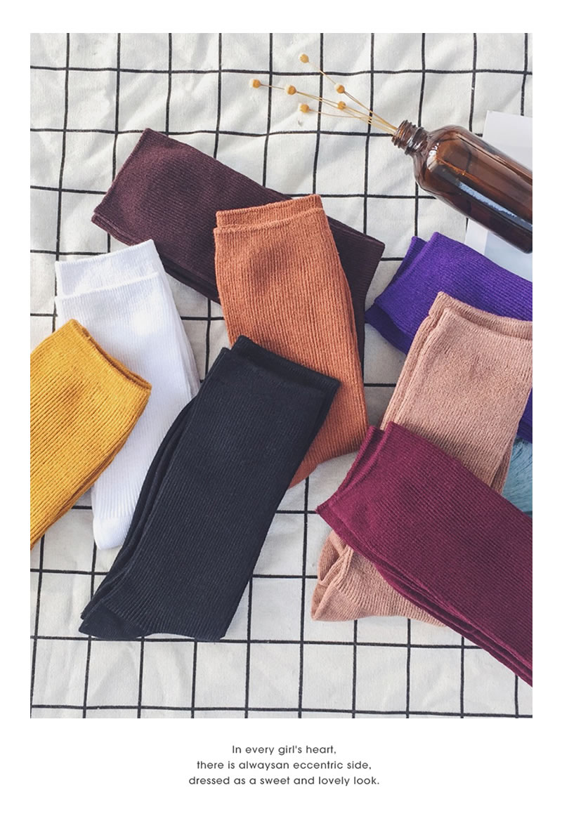 楽天市場 メール便対応 靴下 メンズ おしゃれ くすみカラー ハイソックス シンプル 無地 韓国 ファッション ストリート オルチャンファッション 韓国服 春 夏 韓国ファッション Shoowtime