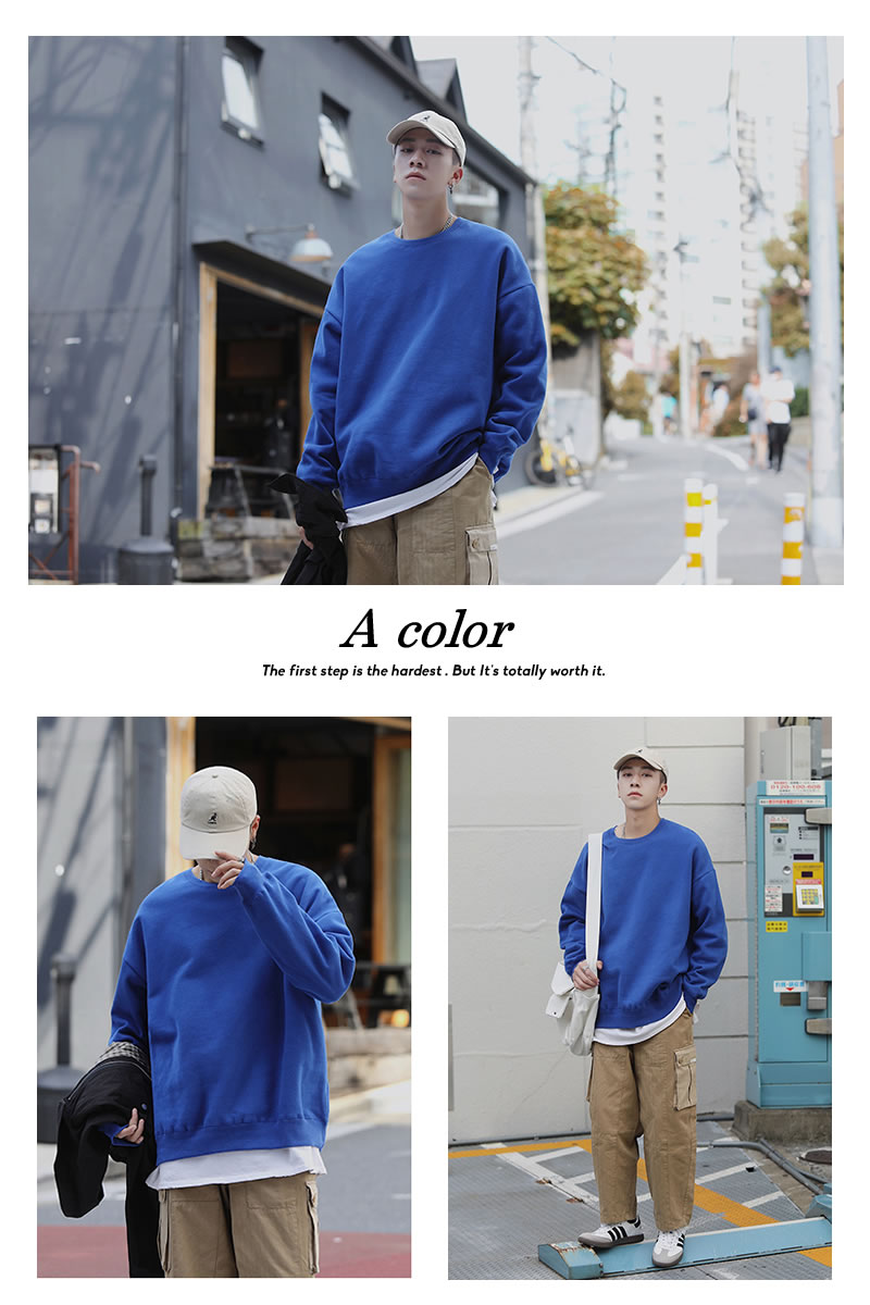 楽天市場 メール便対応 あったか裏起毛 韓国 ファッション メンズ トレーナー 秋冬 厚手 ビックシルエット ゆったり あったかい 無地 スウェット 裏起毛 長袖 スエット オルチャンファッション 韓国服 ジェンダーレス 韓国ファッション Shoowtime