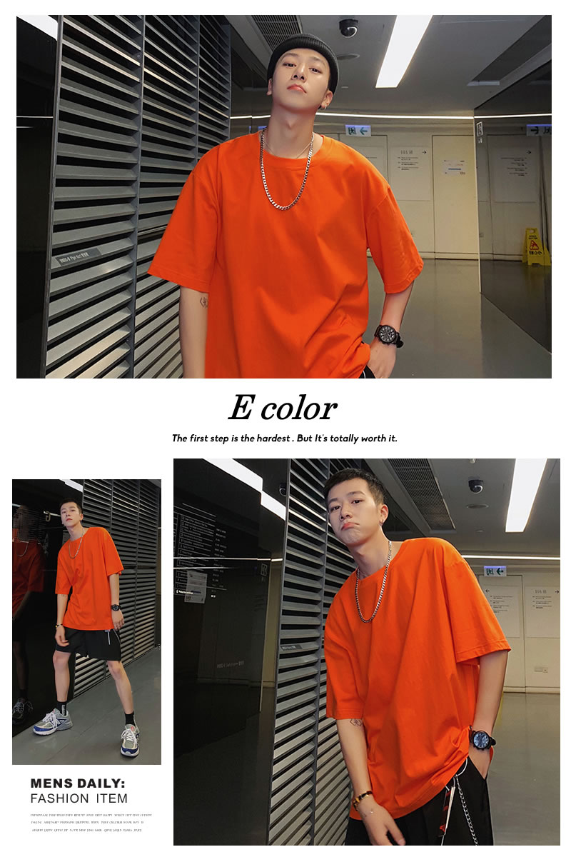 楽天市場 メール便対応 ビッグシルエット Tシャツ メンズ 無地 半袖 韓国ファッション ストリート 夏 春 Tee ティーシャツ 韓国服 おしゃれ オルチャンファッション デイリーコーデ モード 韓国ファッション Shoowtime