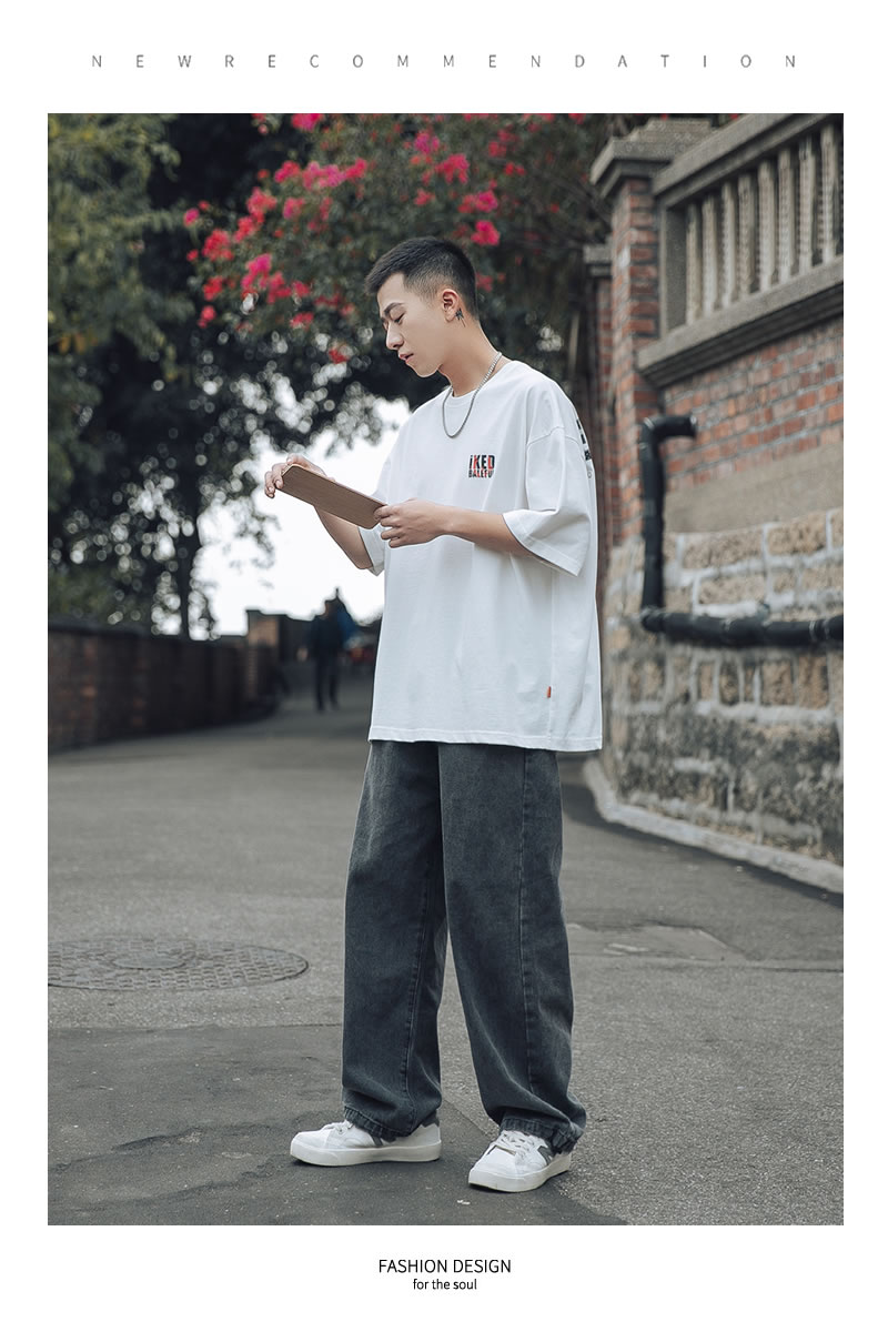 楽天市場 メール便対応 Tシャツ メンズ 韓国ファッション ビッグシルエット カットソー ビッグtシャツ 半袖 春 夏 プリント 綿100 コットン100 おしゃれ オルチャンファッション コットン 韓国服 テレワーク おうちコーデ カレッジ風 韓国ファッション Shoowtime