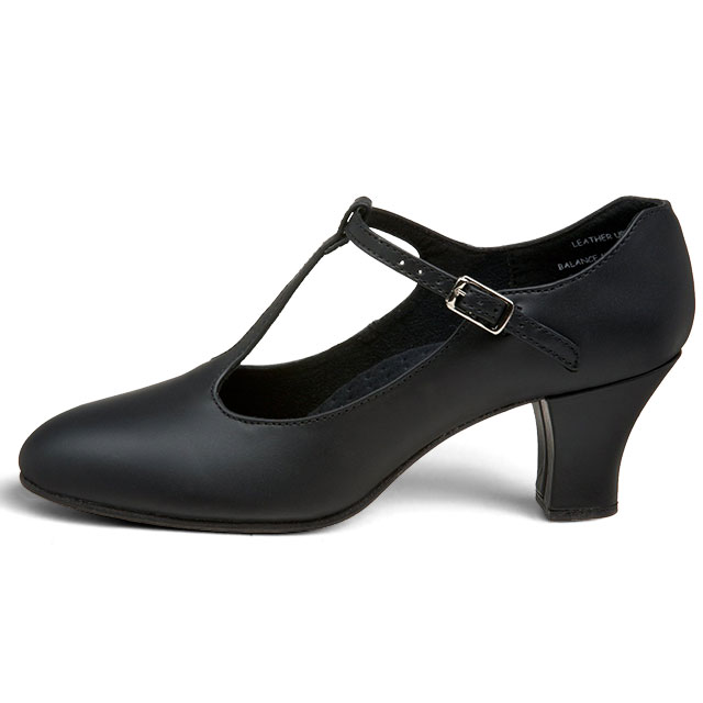 【Capezio】カペジオTストラップキャラクターシューズ750《ステージシューズ舞台用ジャズダンスジャズシューズダンス用品ヒールフォークダンスレディースジャズシューズ黒ブラックダンスシューズモダンダンスおしゃれレッスン通販楽天》