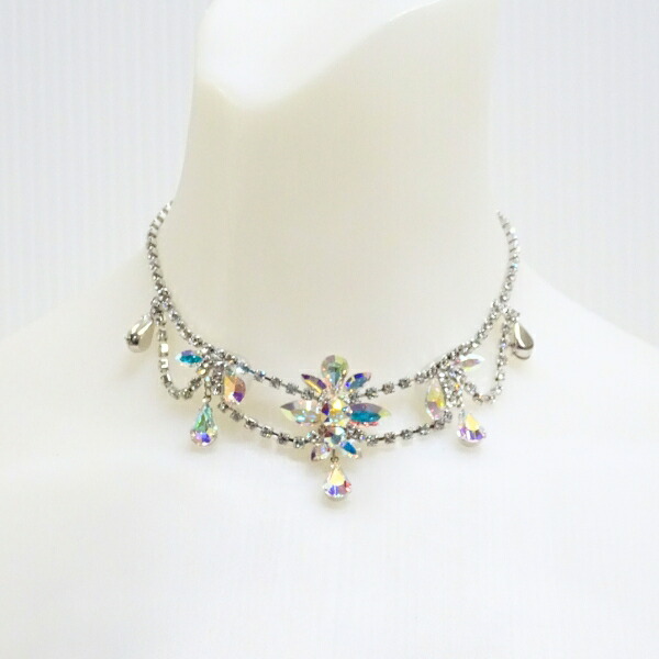 楽天市場】【人気】PINK チョーカー P-184 オーロラ ネックレス 社交