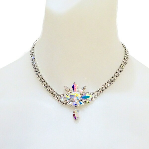 楽天市場】【人気】PINK チョーカー P-184 オーロラ ネックレス