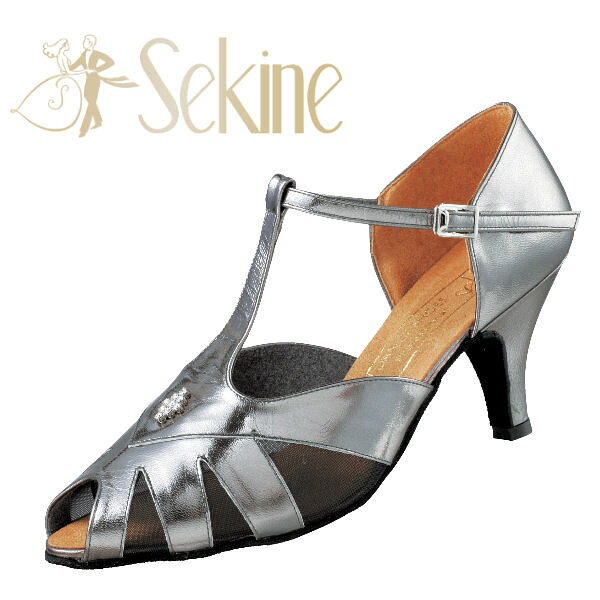 Sekine 寄り合い―シューズ PK664BN  21.5～24.5珊 踵 5.5珊 7珊 バニオン幅 薄墨色一揃いの道具 外反母趾の道のりけ  人付き合い社交ダンス 足に愛想のいい 亭主もち用 標準尺度 ・ラテン語兼用 寄り合いシューズ 野羊革 メッシュ セキネ 寄り合い 習い事で履き替え不必要【貨物輸送無料】